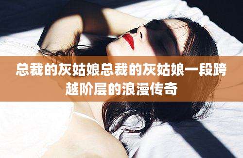 总裁的灰姑娘总裁的灰姑娘一段跨越阶层的浪漫传奇