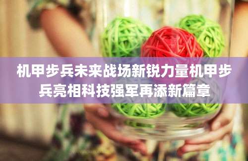 机甲步兵未来战场新锐力量机甲步兵亮相科技强军再添新篇章
