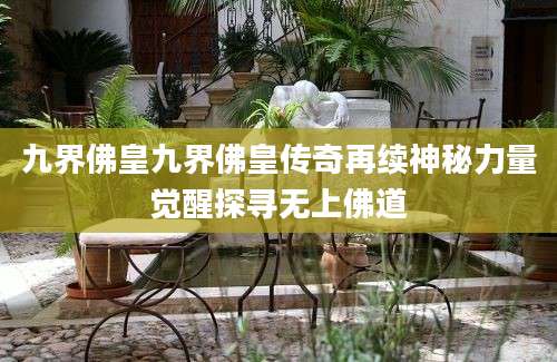 九界佛皇九界佛皇传奇再续神秘力量觉醒探寻无上佛道