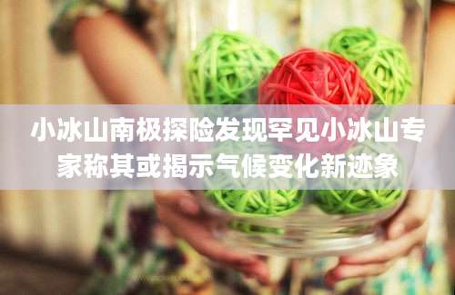 小冰山南极探险发现罕见小冰山专家称其或揭示气候变化新迹象
