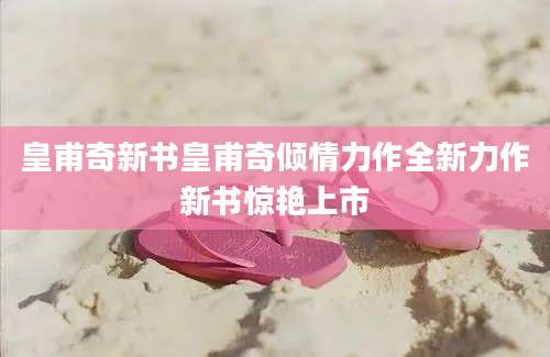 皇甫奇新书皇甫奇倾情力作全新力作新书惊艳上市