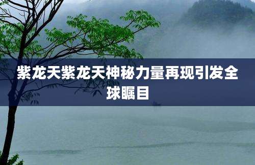 紫龙天紫龙天神秘力量再现引发全球瞩目