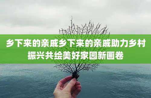 乡下来的亲戚乡下来的亲戚助力乡村振兴共绘美好家园新画卷