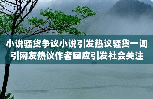 小说骚货争议小说引发热议骚货一词引网友热议作者回应引发社会关注