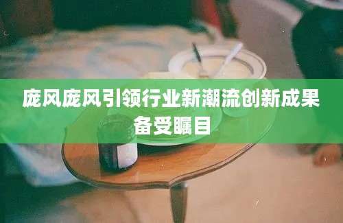 庞风庞风引领行业新潮流创新成果备受瞩目