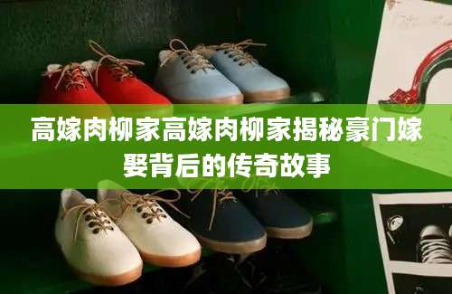 高嫁肉柳家高嫁肉柳家揭秘豪门嫁娶背后的传奇故事