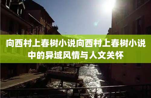 向西村上春树小说向西村上春树小说中的异域风情与人文关怀