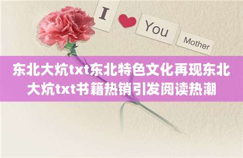 东北大炕txt东北特色文化再现东北大炕txt书籍热销引发阅读热潮