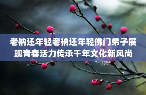 老衲还年轻老衲还年轻佛门弟子展现青春活力传承千年文化新风尚