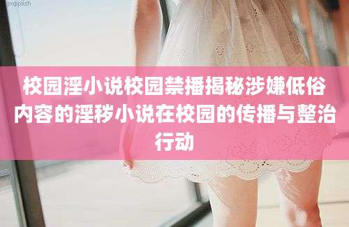 校园淫小说校园禁播揭秘涉嫌低俗内容的淫秽小说在校园的传播与整治行动
