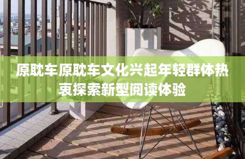 原耽车原耽车文化兴起年轻群体热衷探索新型阅读体验