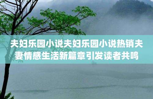 夫妇乐园小说夫妇乐园小说热销夫妻情感生活新篇章引发读者共鸣