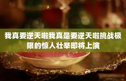 我真要逆天啦我真是要逆天啦挑战极限的惊人壮举即将上演