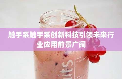 触手系触手系创新科技引领未来行业应用前景广阔