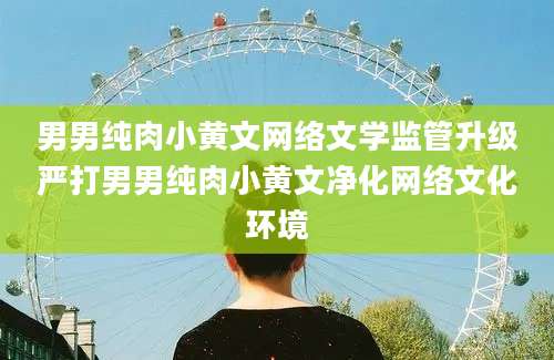 男男纯肉小黄文网络文学监管升级严打男男纯肉小黄文净化网络文化环境