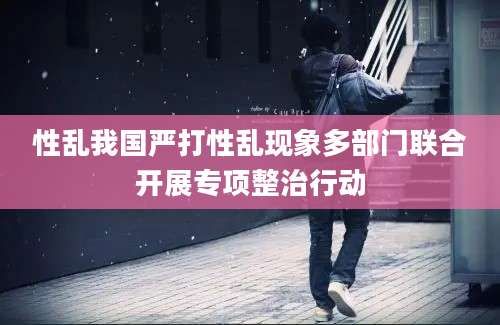 性乱我国严打性乱现象多部门联合开展专项整治行动