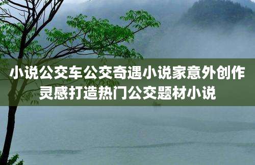 小说公交车公交奇遇小说家意外创作灵感打造热门公交题材小说