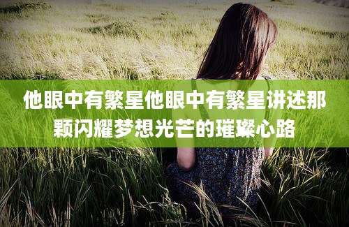 他眼中有繁星他眼中有繁星讲述那颗闪耀梦想光芒的璀璨心路