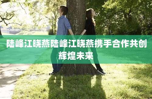 陆峰江晓燕陆峰江晓燕携手合作共创辉煌未来