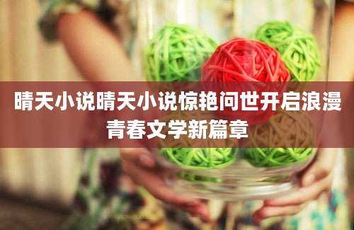 晴天小说晴天小说惊艳问世开启浪漫青春文学新篇章