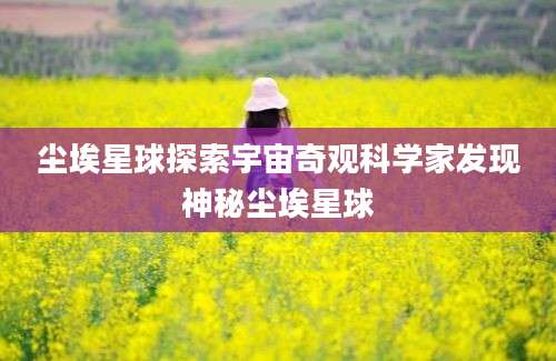 尘埃星球探索宇宙奇观科学家发现神秘尘埃星球