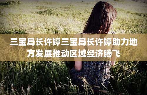 三宝局长许婷三宝局长许婷助力地方发展推动区域经济腾飞