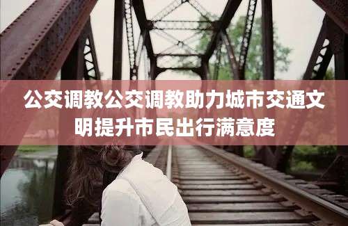公交调教公交调教助力城市交通文明提升市民出行满意度