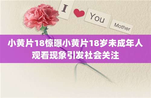小黄片18惊曝小黄片18岁未成年人观看现象引发社会关注