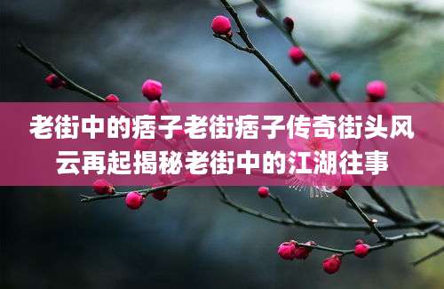 老街中的痞子老街痞子传奇街头风云再起揭秘老街中的江湖往事