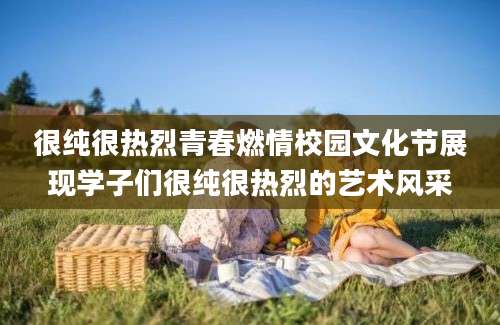 很纯很热烈青春燃情校园文化节展现学子们很纯很热烈的艺术风采