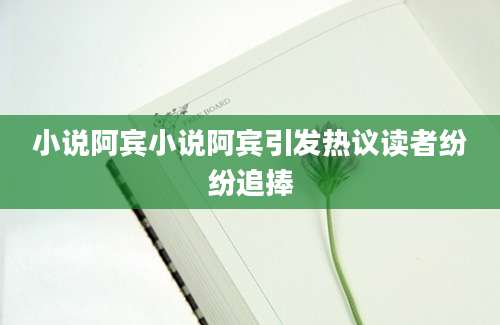 小说阿宾小说阿宾引发热议读者纷纷追捧
