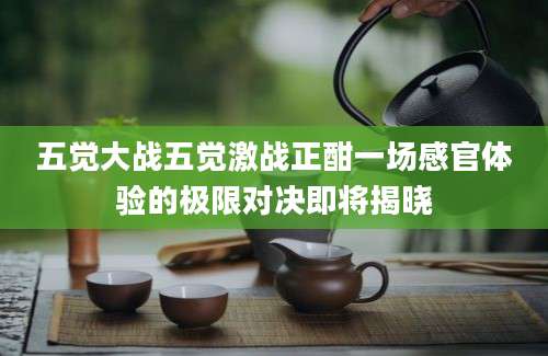 五觉大战五觉激战正酣一场感官体验的极限对决即将揭晓