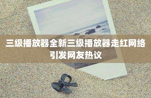 三级播放器全新三级播放器走红网络引发网友热议