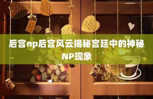 后宫np后宫风云揭秘宫廷中的神秘NP现象