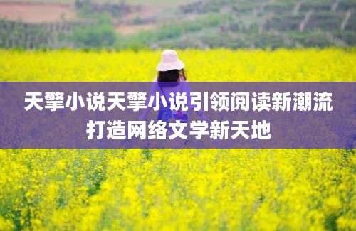 天擎小说天擎小说引领阅读新潮流打造网络文学新天地