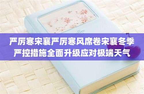 严厉寒宋襄严厉寒风席卷宋襄冬季严控措施全面升级应对极端天气