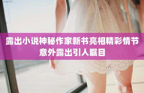 露出小说神秘作家新书亮相精彩情节意外露出引人瞩目