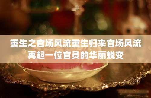 重生之官场风流重生归来官场风流再起一位官员的华丽蜕变