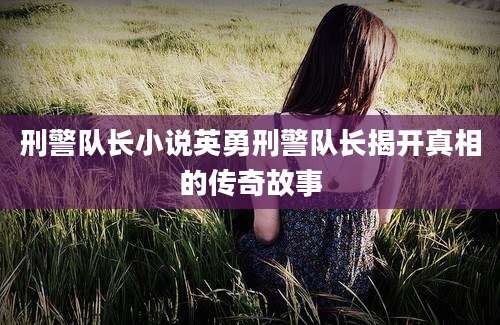 刑警队长小说英勇刑警队长揭开真相的传奇故事