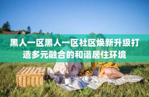 黑人一区黑人一区社区焕新升级打造多元融合的和谐居住环境