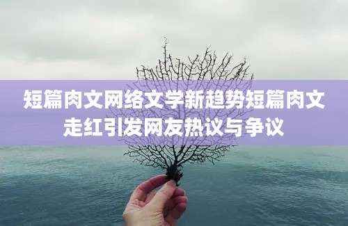 短篇肉文网络文学新趋势短篇肉文走红引发网友热议与争议