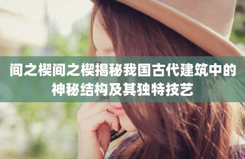 间之楔间之楔揭秘我国古代建筑中的神秘结构及其独特技艺