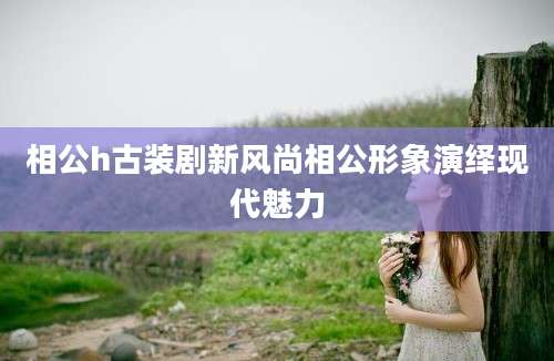 相公h古装剧新风尚相公形象演绎现代魅力