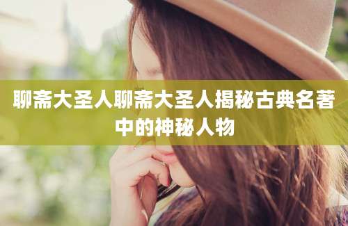聊斋大圣人聊斋大圣人揭秘古典名著中的神秘人物