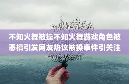 不知火舞被操不知火舞游戏角色被恶搞引发网友热议被操事件引关注