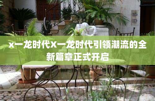 x一龙时代X一龙时代引领潮流的全新篇章正式开启