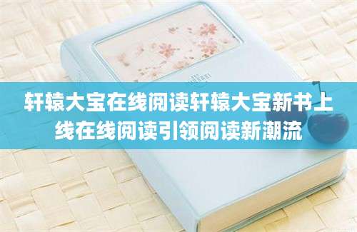 轩辕大宝在线阅读轩辕大宝新书上线在线阅读引领阅读新潮流
