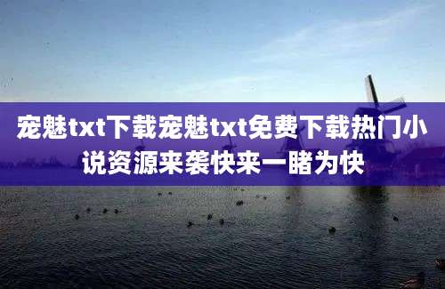 宠魅txt下载宠魅txt免费下载热门小说资源来袭快来一睹为快