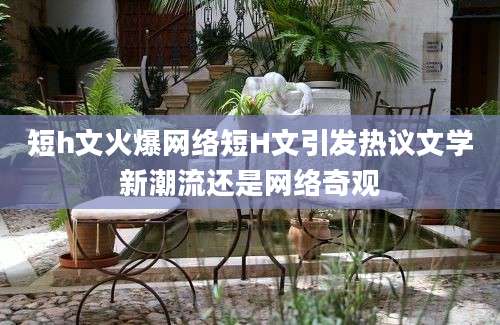 短h文火爆网络短H文引发热议文学新潮流还是网络奇观