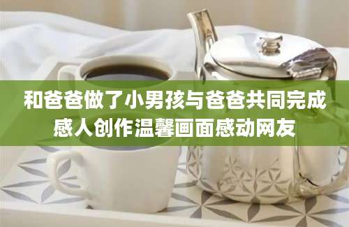 和爸爸做了小男孩与爸爸共同完成感人创作温馨画面感动网友
